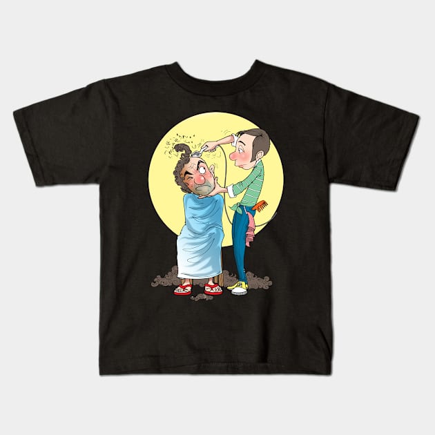 Barber Kids T-Shirt by YonoStore